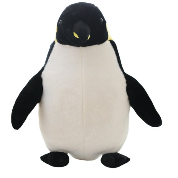 Cute Penguin Toy Throw Pillow Cartoon Penguin Animal Plush Stuffed Dolls Fluffy Plush Toy Penguin Soft Hugging Toy Black 60CM