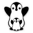 thumbnail image 1 of Cute Penguins - 5" Vinyl Sticker - For Car Laptop I-Pad - Waterproof Decal, 1 of 1