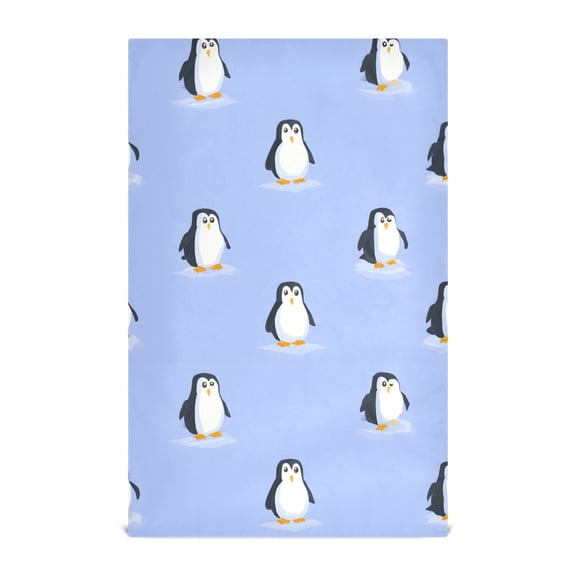 Cute Penguins Kitchen Towels Dishcloth Decorative Waffle Towels Multi Use Tea Towel Dish Cloths 28x18in
