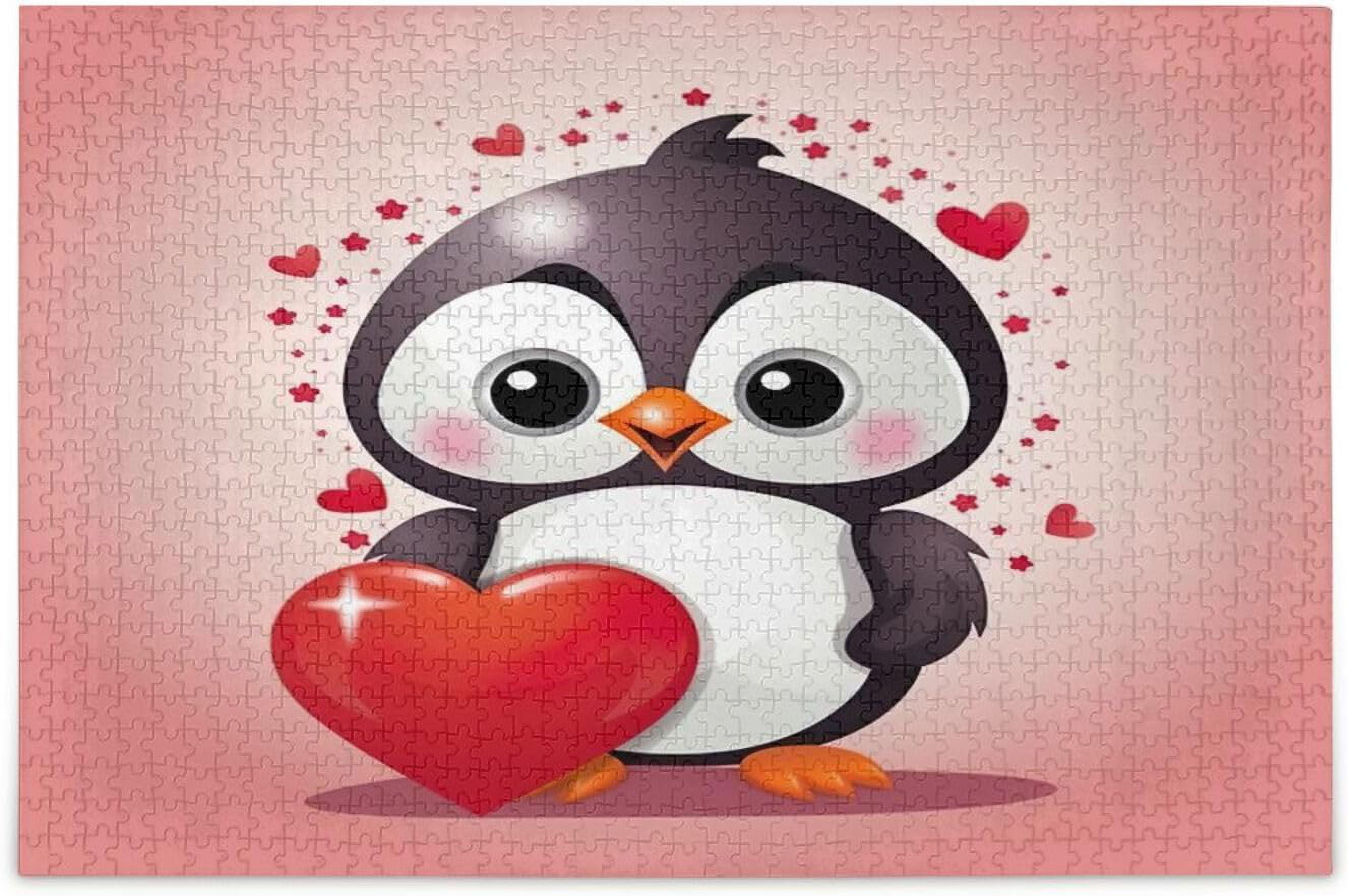 Burbuja 1000-Piece Jigsaw Puzzle For Adults - Cute Penguins Scene, 20 X 29.5 Inches, Family Puzzle Game