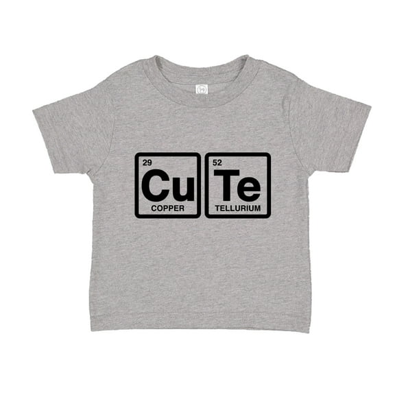 Cute Periodic Table Toddler T-Shirt 4T Athletic Heather