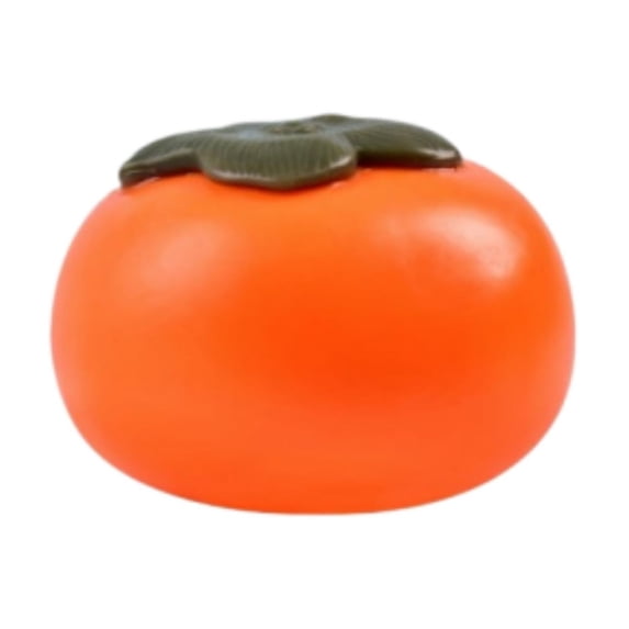 Cute Persimmon Shaped Stress Relief Ball, Soft Fruit Sensory Decompression Gadget for Home Office Relaxation, Ideal Party Favors,Holiday Reward Supplies