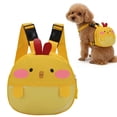 thumbnail image 1 of Cute Pet Backpack for Dogs Adjustable Waterproof Saddle Bag with Leash Ring Bee Frog Chick Design, 1 of 9
