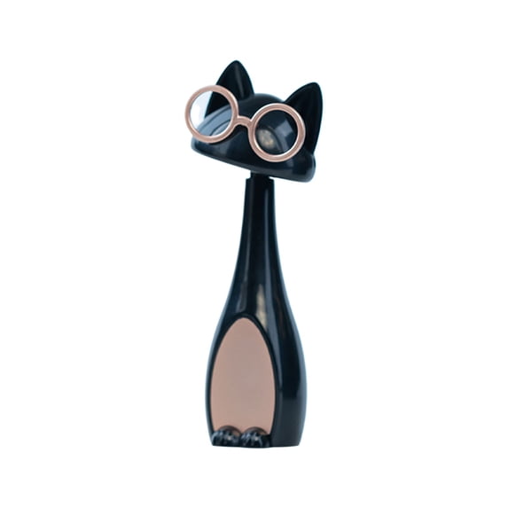 Cute Pet Cat Night Light, USB Rechargeable LED Bedside Lamp, Cartoon Animal Bedroom Illuminator, Childrens Sleep Lighting Fixture, Dormitory Desktop Ornament