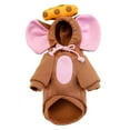 thumbnail image 1 of Cute Pet Costume, Mouse Design Pet Warm Hoodie for Dogs and Cats, Christmas Cosplay Dress Up Clothes for Puppies and Kitten, 1 of 5