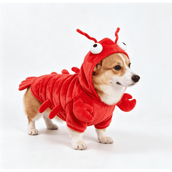 Cute Pet Dog Lobster Costume Fashion Clothing Fancy Clothes Outfits Halloween