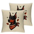 thumbnail image 1 of Cute Pet Dog Throw Pillow Covers , Fall Farmhouse Dog Pillow Case, Dog Decor, Dog Lover Gifts, Cushion Cover for Fall Seasonal Holiday, 1 of 6