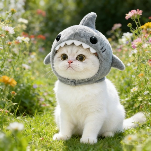Cute Pet Hat Cap Adjustable Soft Plush Warm Costume for Cats Small Dogs Dress Up