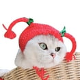 thumbnail image 1 of Cute Pet Hat, Dog Cat Cosplay Cap Handmade Knitted Woolen Yarn Cap, Funny Costume for Pet Kitten Puppy Birthday Christmas and Halloween, 1 of 8