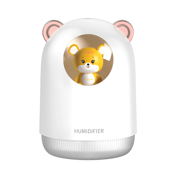 Cute Pet Humidifier, 2 Spray Modes, Night Light & Dry-Out Protection