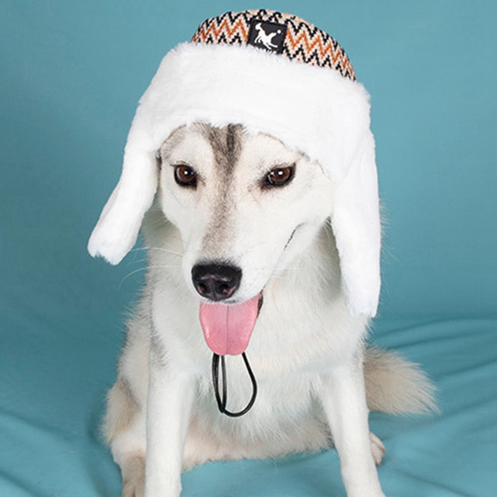 Cute Pet Snow Cap Super Soft Windproof Dog Headwear Friendly to Skin