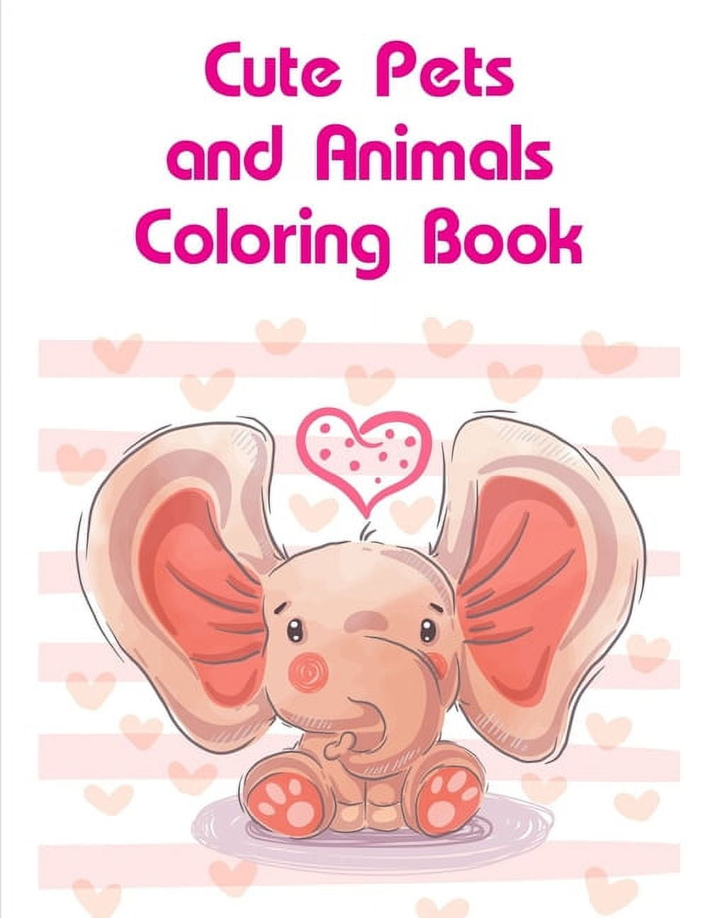 Cute Pets and Animals Coloring Book Coloring Pages with Funny Animals