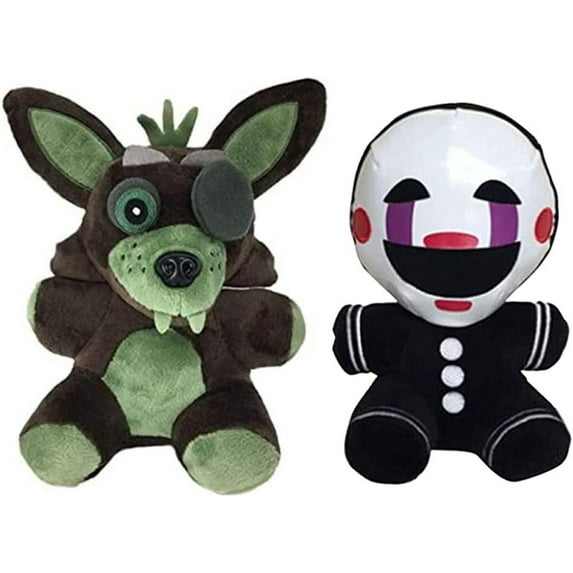 Cute Phantom Foxy/Purple Bunny/Puppet Plush Toy Set, Stuffed Animal Doll Fan Made Plushies for Boys Girls and Game Fans - 8 Inch