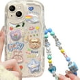 thumbnail image 1 of Cute Phone Case for iPhone 11 pro max Teens Case with Cute Clear 3D Bear Floral Aesthetic Phone Case with Lovely Bear Heart Charm Phone Case Girly Woman, 1 of 7