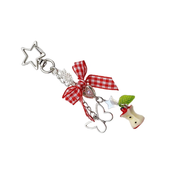Cute Phone Charm Stylish Keyrings Pendant Beautiful Bowknot Keychain Bag Hanger for Collectors and Keychain Enthusiasts
