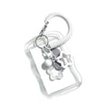 thumbnail image 1 of Cute Photocard Holder Keychain Photo Card Holder Star Wave Photocard Keychain, Transparent Holder Creative Photocards Holder for Bus Student Card Photo Protector, 1 of 6