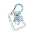 thumbnail image 1 of Cute Photocard Holder Keychain Photo Card Holder Star Wave Photocard Keychain, Transparent Holder Creative Photocards Holder for Bus Student Card Photo Protector, 1 of 6