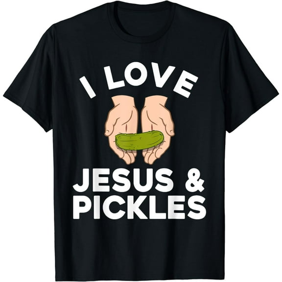 Cute Pickle Design For Men Women Kids Jesus Pickle Lovers T-Shirt