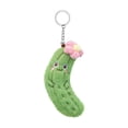 thumbnail image 1 of Cute Pickle Plush Keychain, Soft Stuffed Animal Toy With Pink Flower, For Kids S Bag Charms Backpack Decor Daily Use, 1 of 5