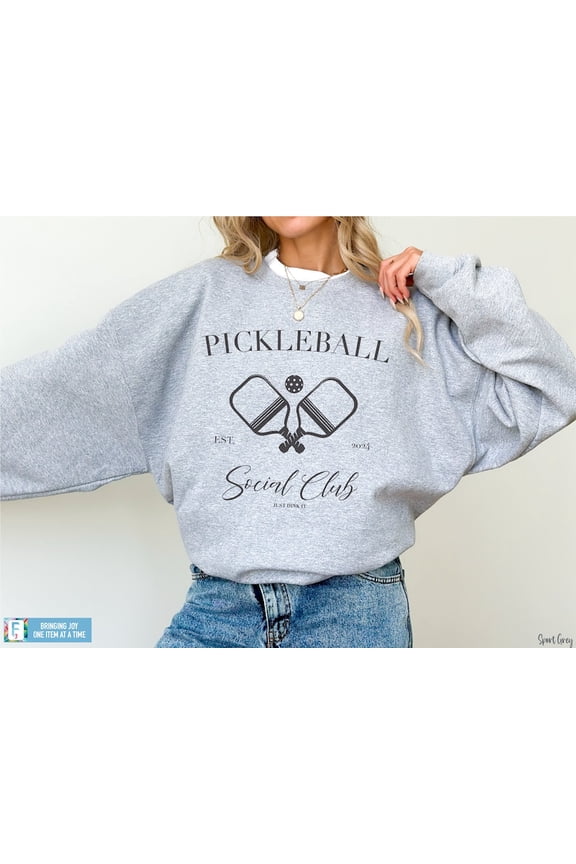 Cute Pickleball Sweatshirt Social Club Pickleball Shirt Pickleball Pickleballer Sweatshirt Varsity Pickleball Gifts Pickleball Preppy 1 Tshirt All Size S-5XL