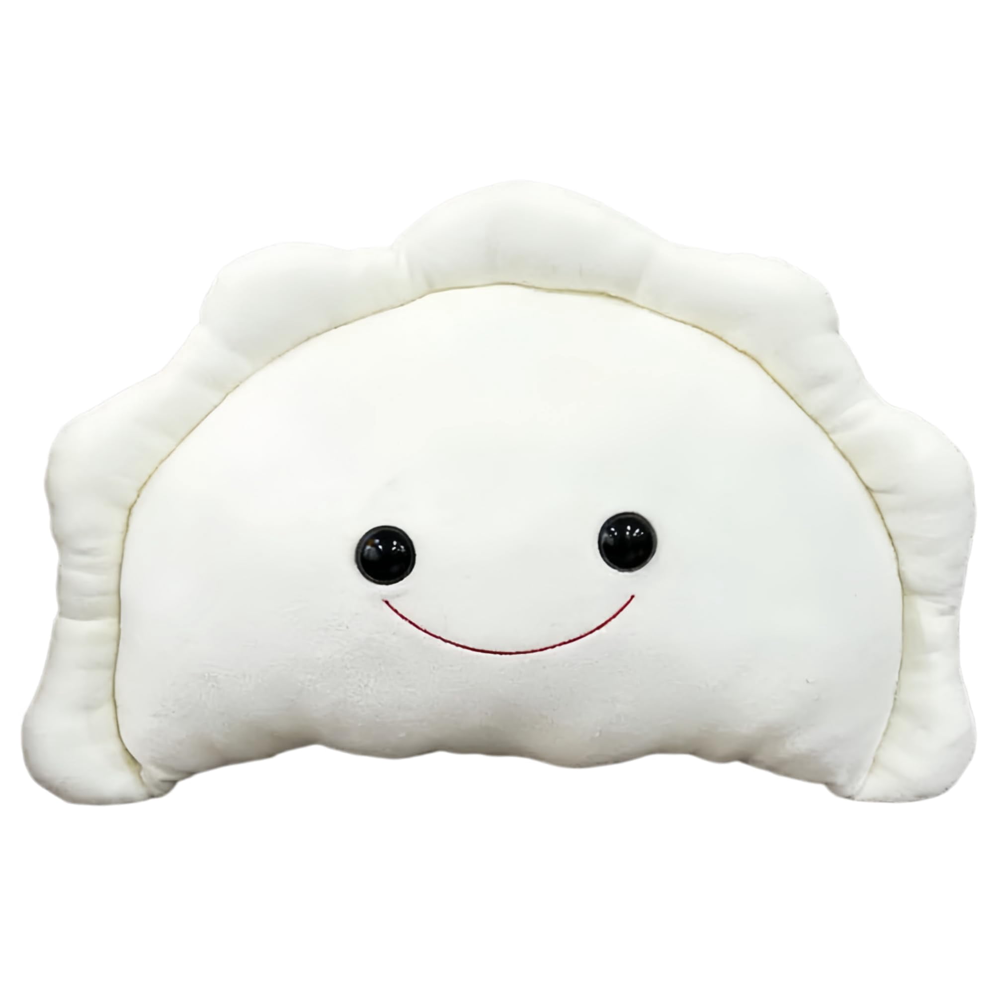 Cute Pierogi Pillow, Dumpling Throw Pillow for Sofa - Soft Plush Polish Food Plushie, Funny Cushion for Chair, Bedroom, Couch Home Decor(White1PCS)