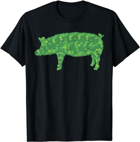 Cute Pig Animal Shamrocks Shirt St Patricks Day Outfit T-Shirt ...