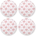 thumbnail image 1 of Cute Pig Background Fun Drinks Coasters, Non-Scratch Cork Base Round Cups Mats for for Wooden Coffee Table, Cool Housewarming Gift for Home Decor, 1 of 7