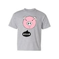 thumbnail image 1 of Cute Pig Says Hello T-Shirt Juniors -Image by Shutterstock,  Medium, 1 of 4