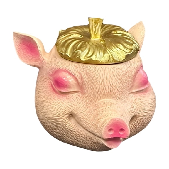 Cute Pig Shaped Ashtray Decorative Tabletop Figurine 1 Piece For Home Living Room Desk Decor