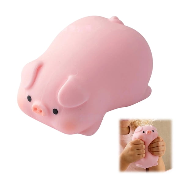 Cute Pig Squishies, Squishies Cute Pig, Fidget Toys Adults & Teens, Easter Basket Stuffers, HTF Sparkling Stress Relief Collectible, Sensory Stress Squeeze Toys, 1Pack