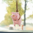 thumbnail image 1 of Cute Pig with Glasses Car Pendant Auto Rearview Mirror Pendants Swing Pig Coche Interior Decoraction Accessories Creative Gift, 1 of 4