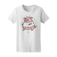 thumbnail image 1 of Cute Piggy In Polka Dots Shirt T-Shirt Women -Image by Shutterstock, Female x-Large, 1 of 2