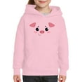 thumbnail image 1 of Cute Piggy Smile Face Hoodie Juniors -Image by Shutterstock,  x-Large, 1 of 4