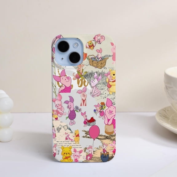 Cute Piglet Cartoon Artwork Phone Case Playful Character for iPhone 17 16 15 14 13 12 11 Pro Max