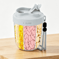 thumbnail image 1 of Cute Pill Dispenser with 7 Large Compartments, Portable Pill Bottle Organizer with Wide Opening for Easy Use, Anti-Mix Pill Organizer for Travel, 1 of 5