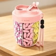 thumbnail image 1 of Cute Pill Dispenser with 7 Large Compartments, Portable Pill Bottle Organizer with Wide Opening for Easy Use, Anti-Mix Pill Organizer for Travel, 1 of 5