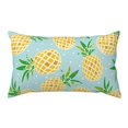 Cute Pineapple Blue Starry Sky King Pillow Cases Standard Size