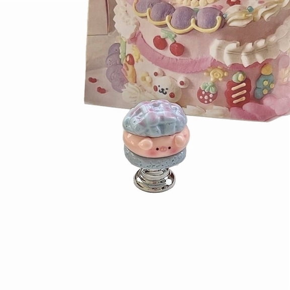 Cute Pineapple Bun Pig Nail Art Press - Universal Waterproof Manicure Tool in 3 Vibrant Colors