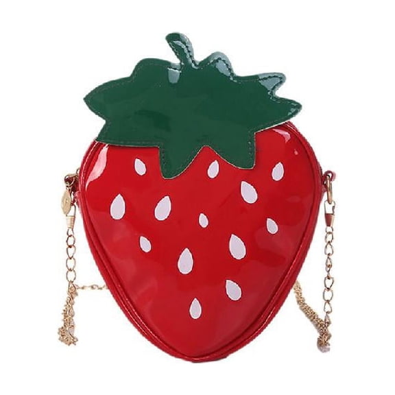 Cute Pineapple Strawberry Shape Shoulder Mini Chain Crossbody Bag for Women Satc