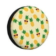 Cute Pineapple Sunglass Spare Tire Cover for Trailer Camper RV Truck