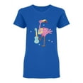thumbnail image 1 of Cute Pink Beach Flamingo Shaped T-Shirt Women -Image by Shutterstock, Female Medium, 1 of 2