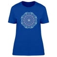 thumbnail image 1 of Cute Pink Blue Floral Mandala T-Shirt Women -Image by Shutterstock, Female Large, 1 of 2