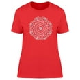 thumbnail image 1 of Cute Pink Blue Floral Mandala T-Shirt Women -Image by Shutterstock, Female Medium, 1 of 2