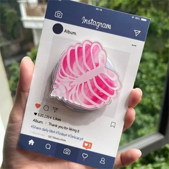 Cute Pink Bones MagSafe Phone Grip: Halloween Magnetic Phone Holder, Kawaii Fall , Ideal Gift for Phone or E-reader Accessory Lovers