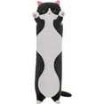 thumbnail image 1 of Cute Pink Cat Plush Long Body Pillow – Soft Cartoon Stuffed Animal, Kawaii Cuddle Toy Gift for Kids, Girls & Girlfriend, 19.7 Inch, 1 of 7