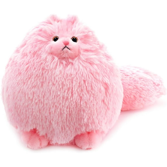 Cute Pink Cat Stuffed Animals Plush Toy,Kids Plushies Cat Teddy Soft Toy Birthday for Girls,Stuffed Cat Plush Animals