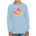 thumbnail image 1 of Cute Pink Cat W Flowers Long Sleeve Toddler -Image by Shutterstock,  2 Toddler, 1 of 4