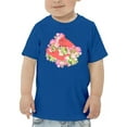 thumbnail image 1 of Cute Pink Cat W Flowers T-Shirt Toddler -Image by Shutterstock,  2 Toddler, 1 of 4