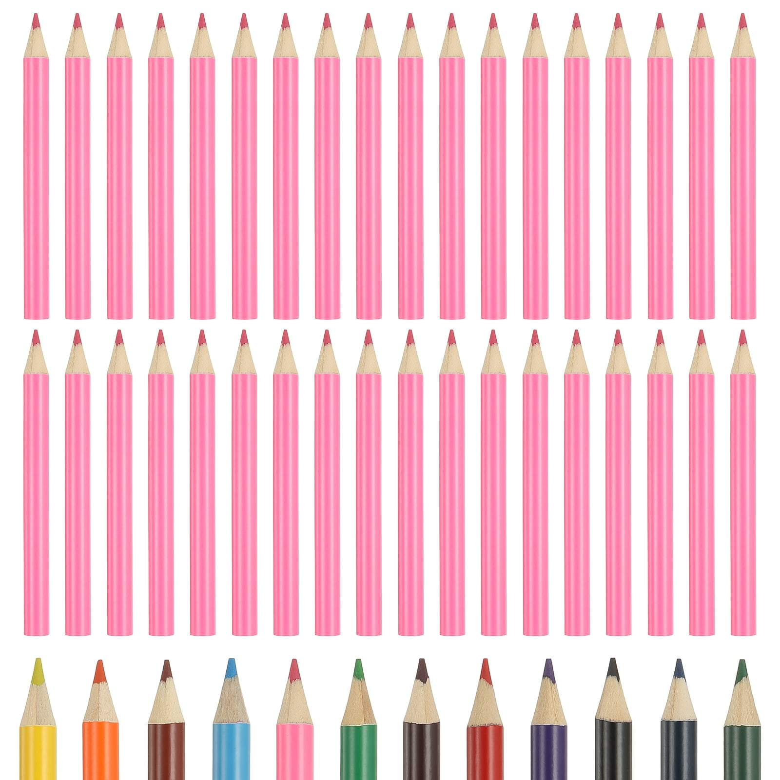 Cute Pink Color Drawing Pencils for Adult Coloring Books, 36 Pcs ...