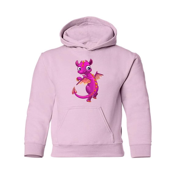 Cute Pink Dragon Hoodie Juniors -Image by Shutterstock,  x-Large